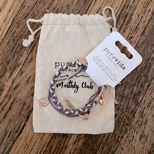 NWT Puravida 3 Bracelet Pack w/Jewelry Pouch